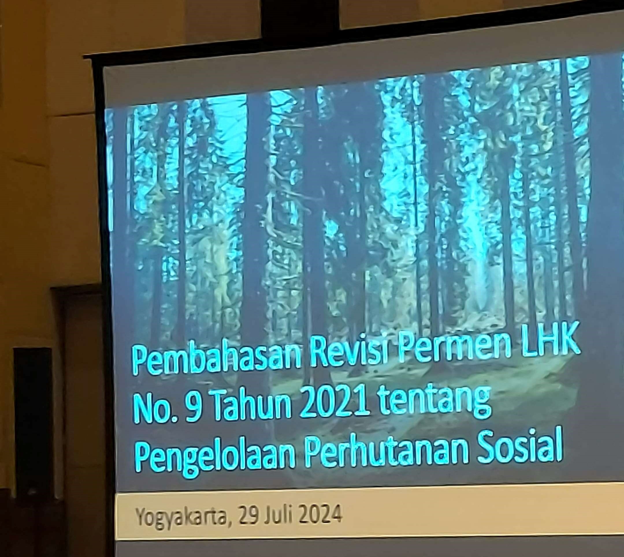 2024 07 29 Workshop Revision of SK MenLH No. 9 of 2021 on Social Forestry Management fn 2