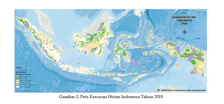 Peta kawasan hutan 2018