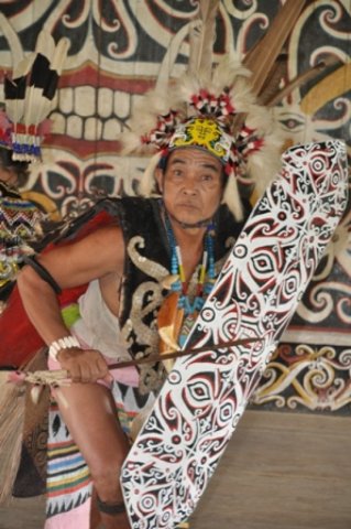 traditional Dayak dance 